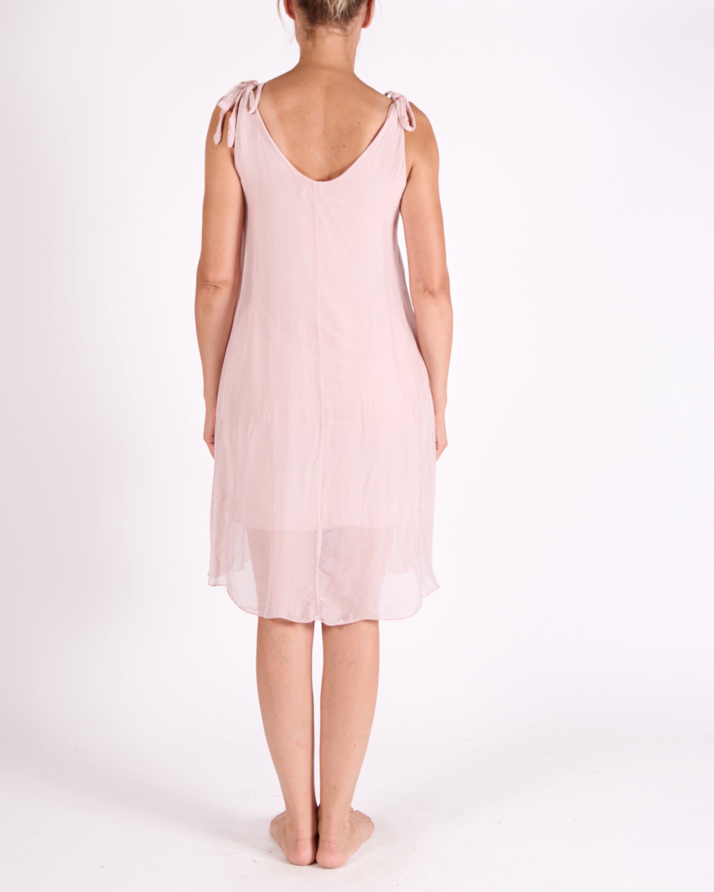 Carnation Tie Shoulder Strap Dress