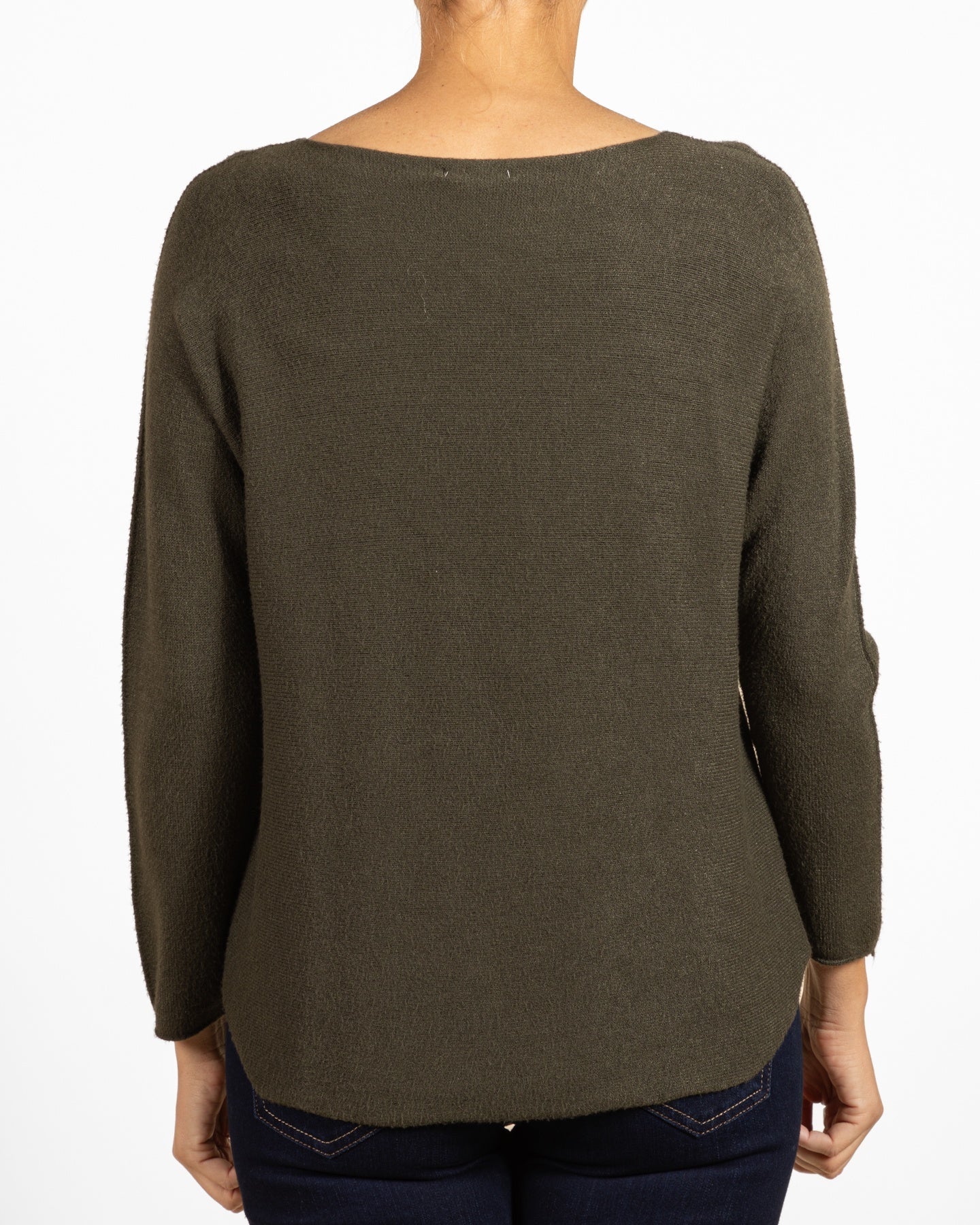 Forest V Neck Reverse Seam Long Sleeve