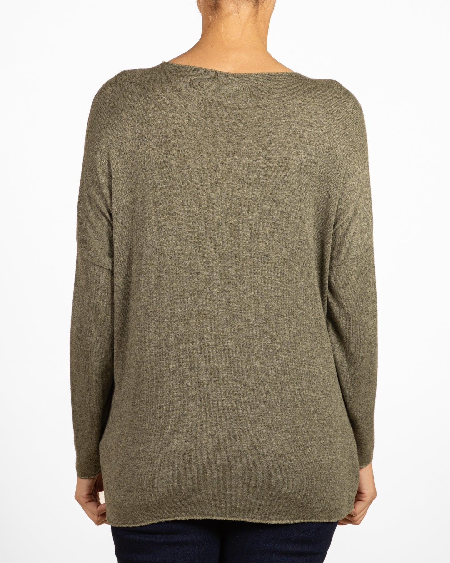 Pull militaire à col bateau et signature cœur