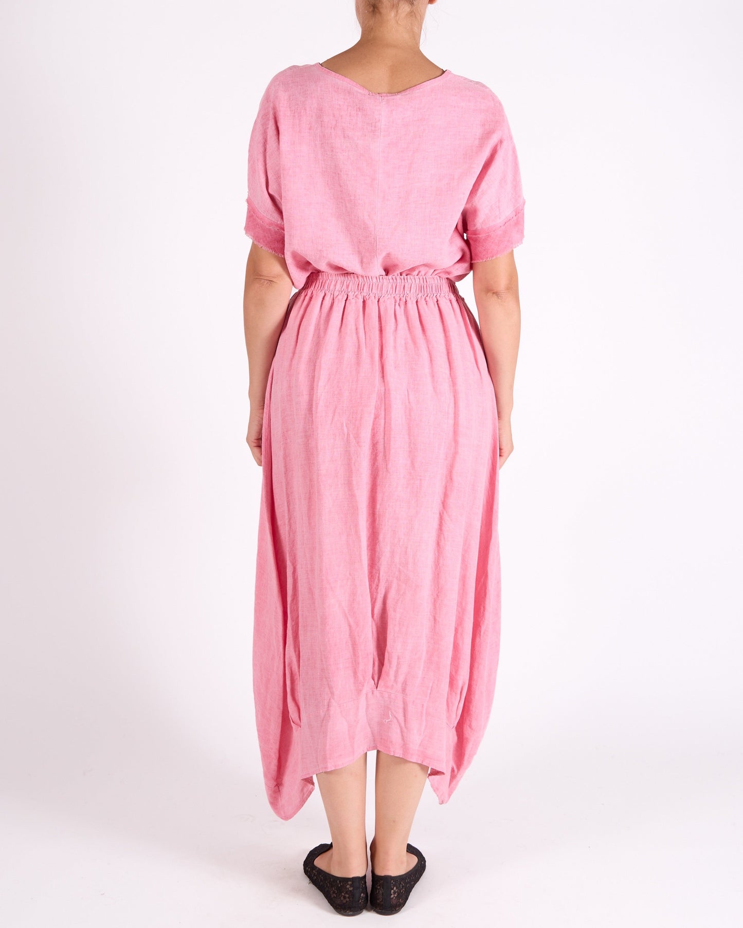 Watermelon Pull on Drawstring Band Hem 2 pocket insirt Skirt