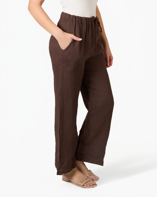 Pantalon espresso à enfiler avec cordon de serrage