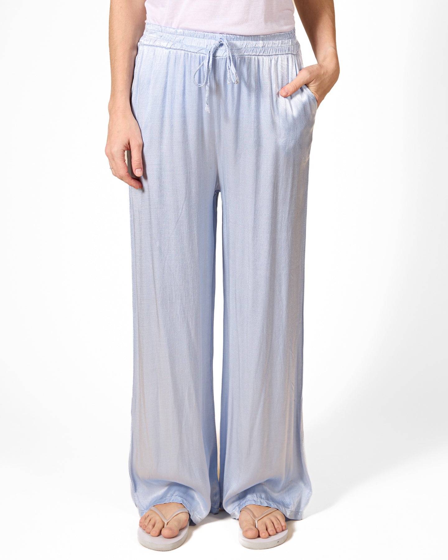 Pantalon bleu clair à enfiler
