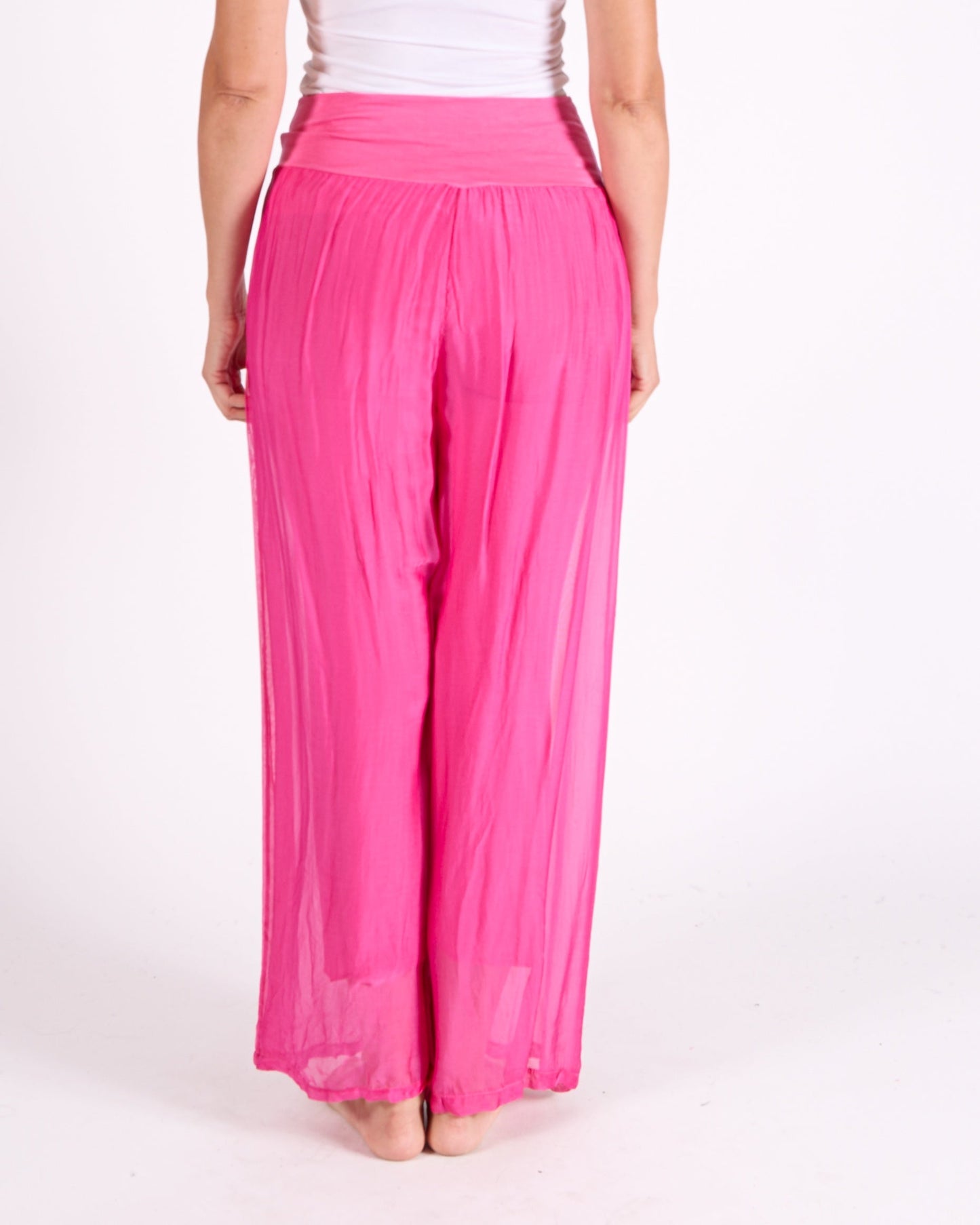 Cherry Fold Over Waist Band Pant