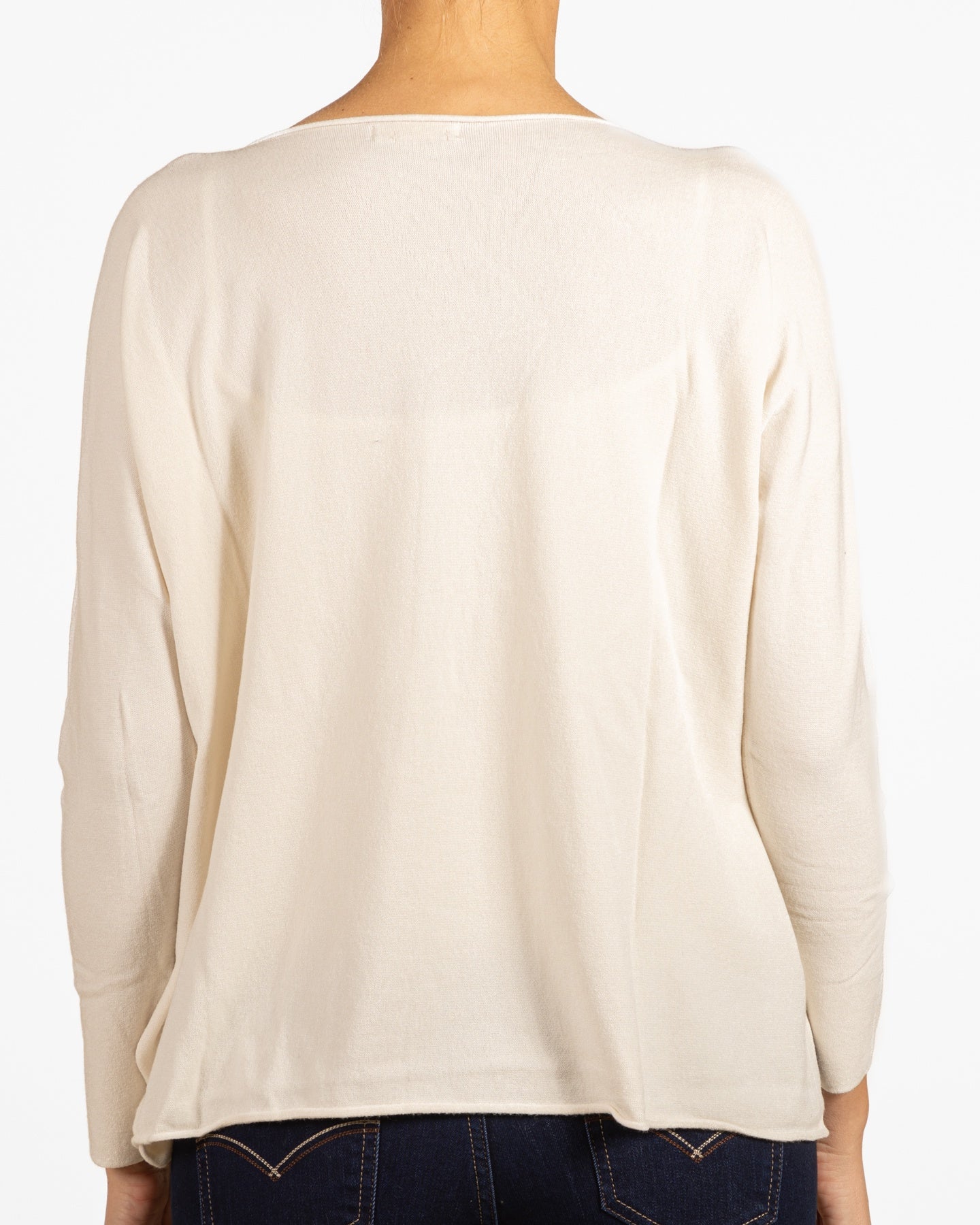 Pull-over Snow à col V et coupe carrée