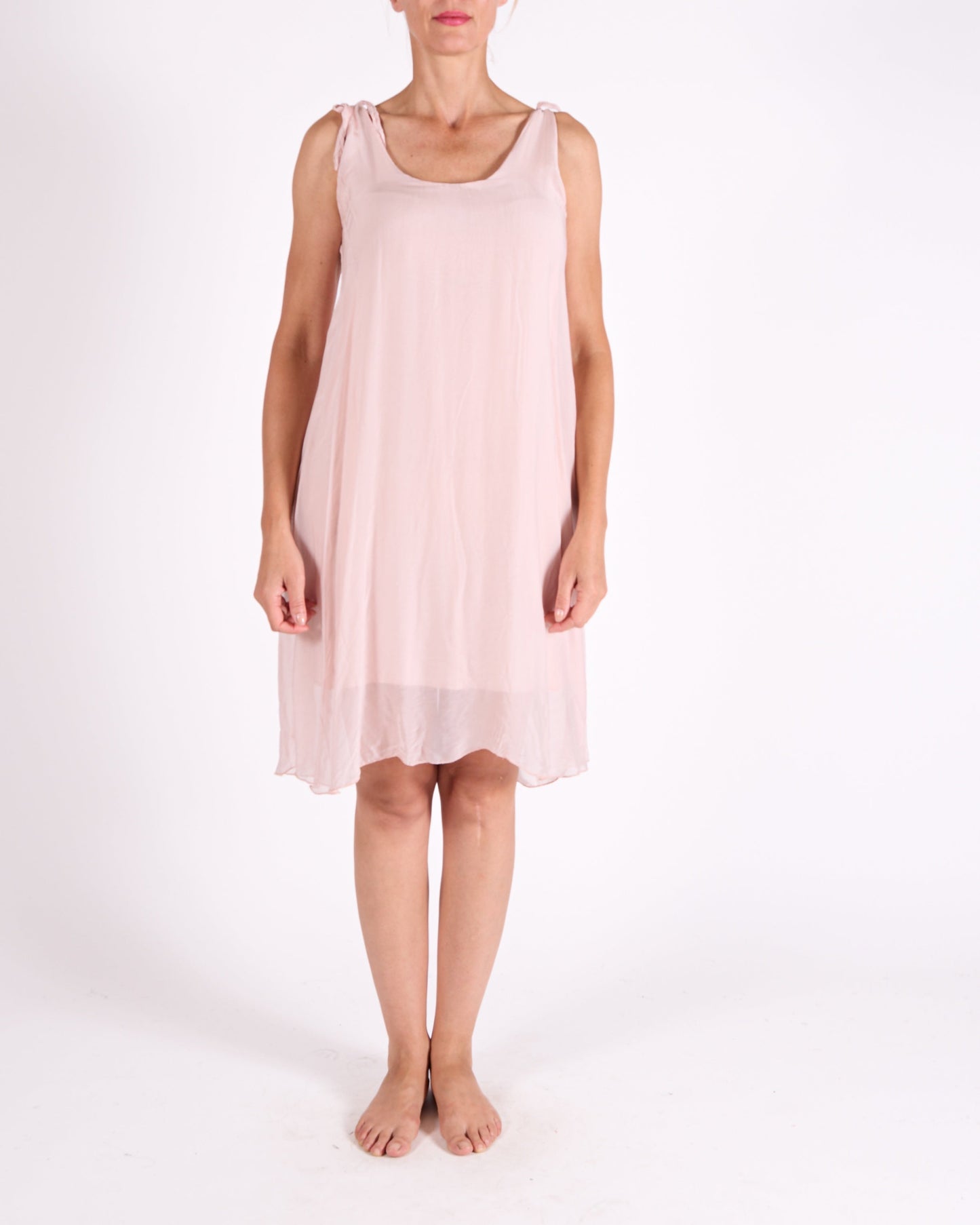 Carnation Tie Shoulder Strap Dress