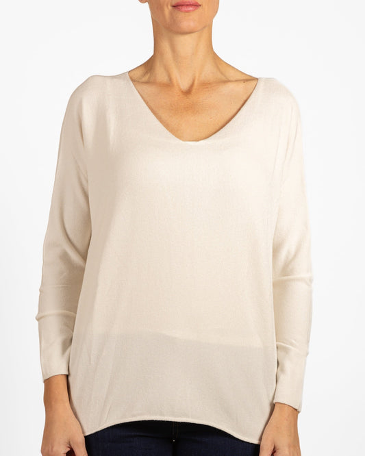 Snow V Neck Box Fit Pullover