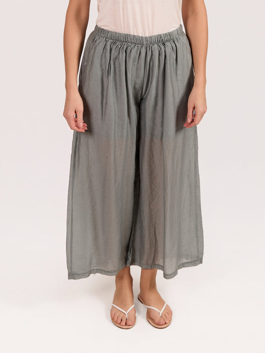 Pantalon kaki à enfiler avec doublure partielle