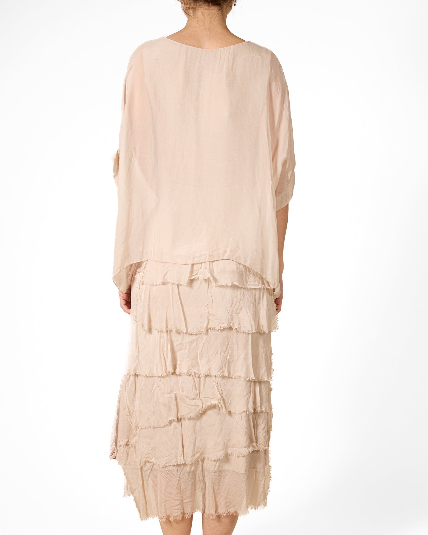Robe doublée Sand Drp Shoulder Faux 2 pièces à bords francs multicolores