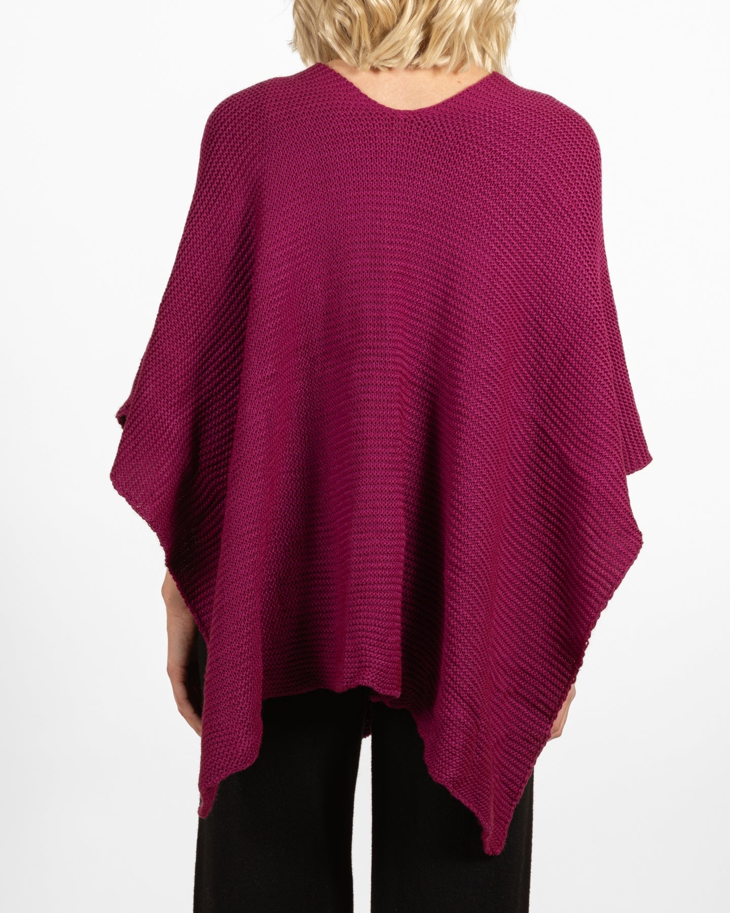 Châle magenta à nouer sur le côté