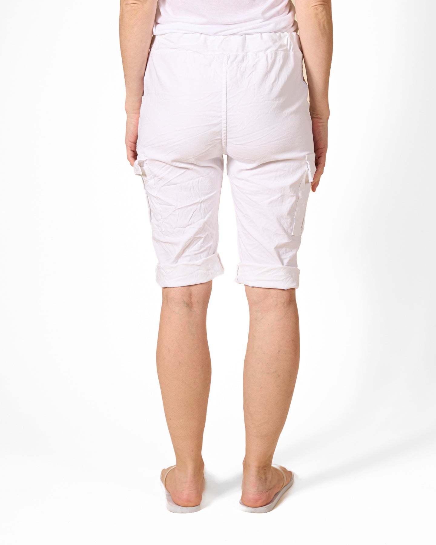 Short blanc à enfiler