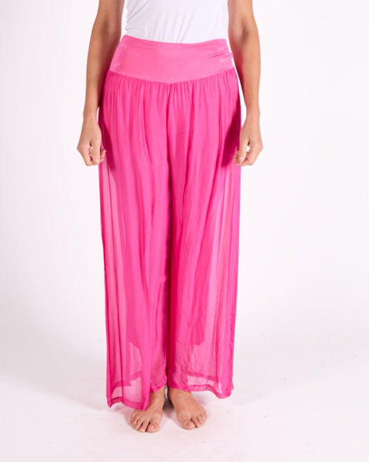 Cherry Fold Over Waist Band Pant