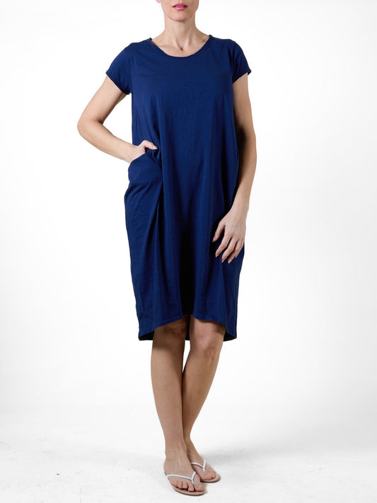 Midnight T-Shirt Dress with Pocket