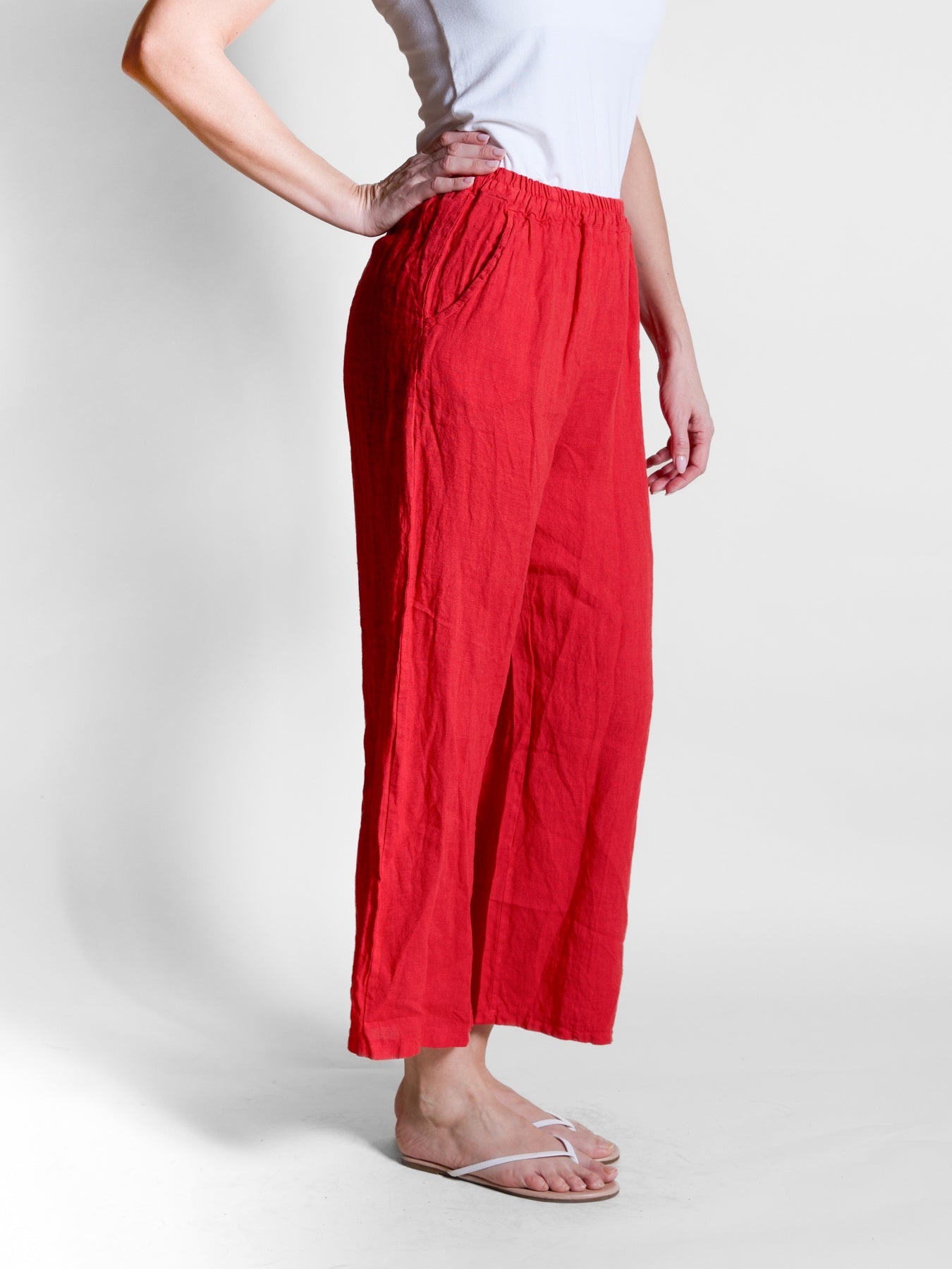 Red Pull-On Pants