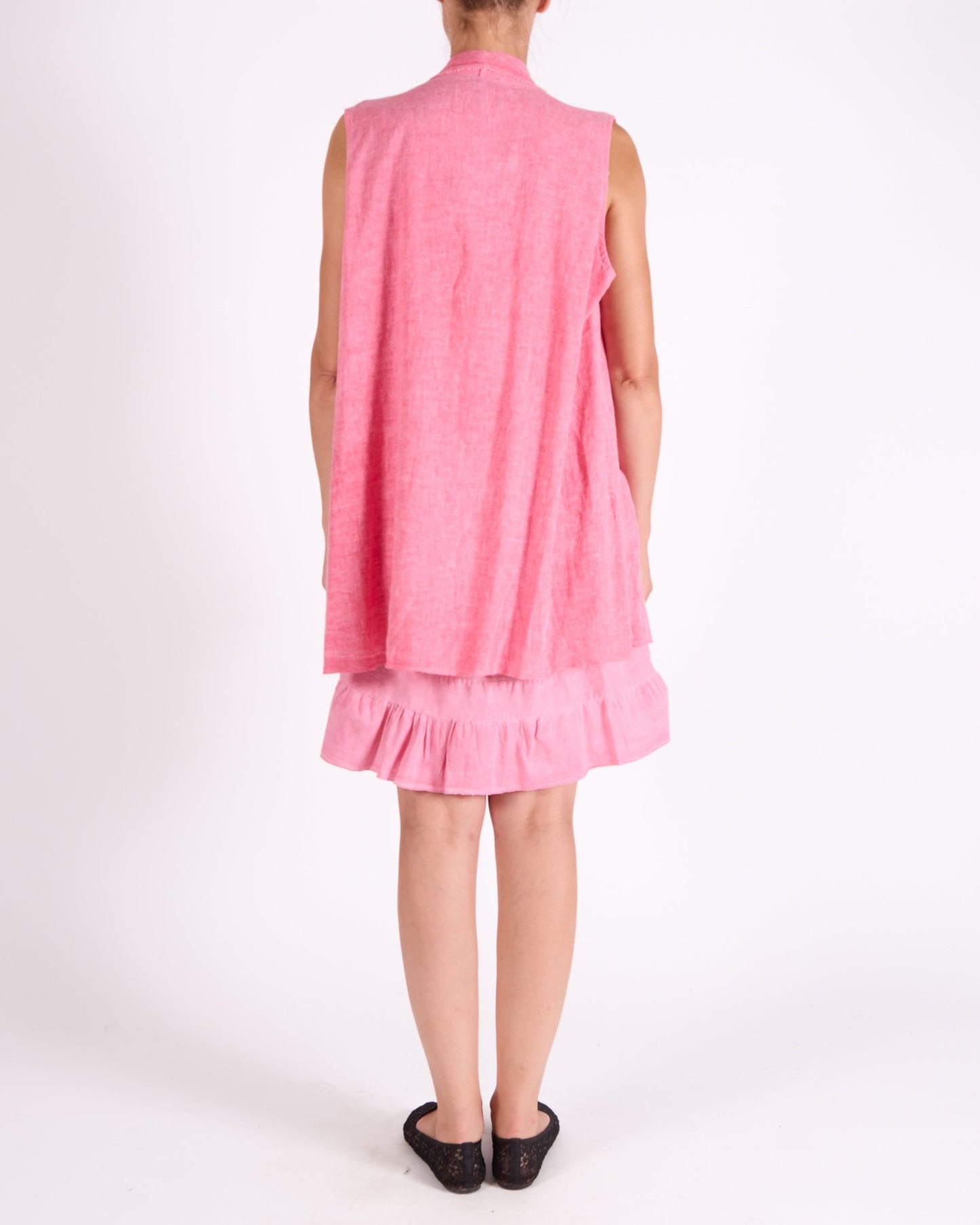 Watermelon Sleeveless Lightweight Vest Cardigan