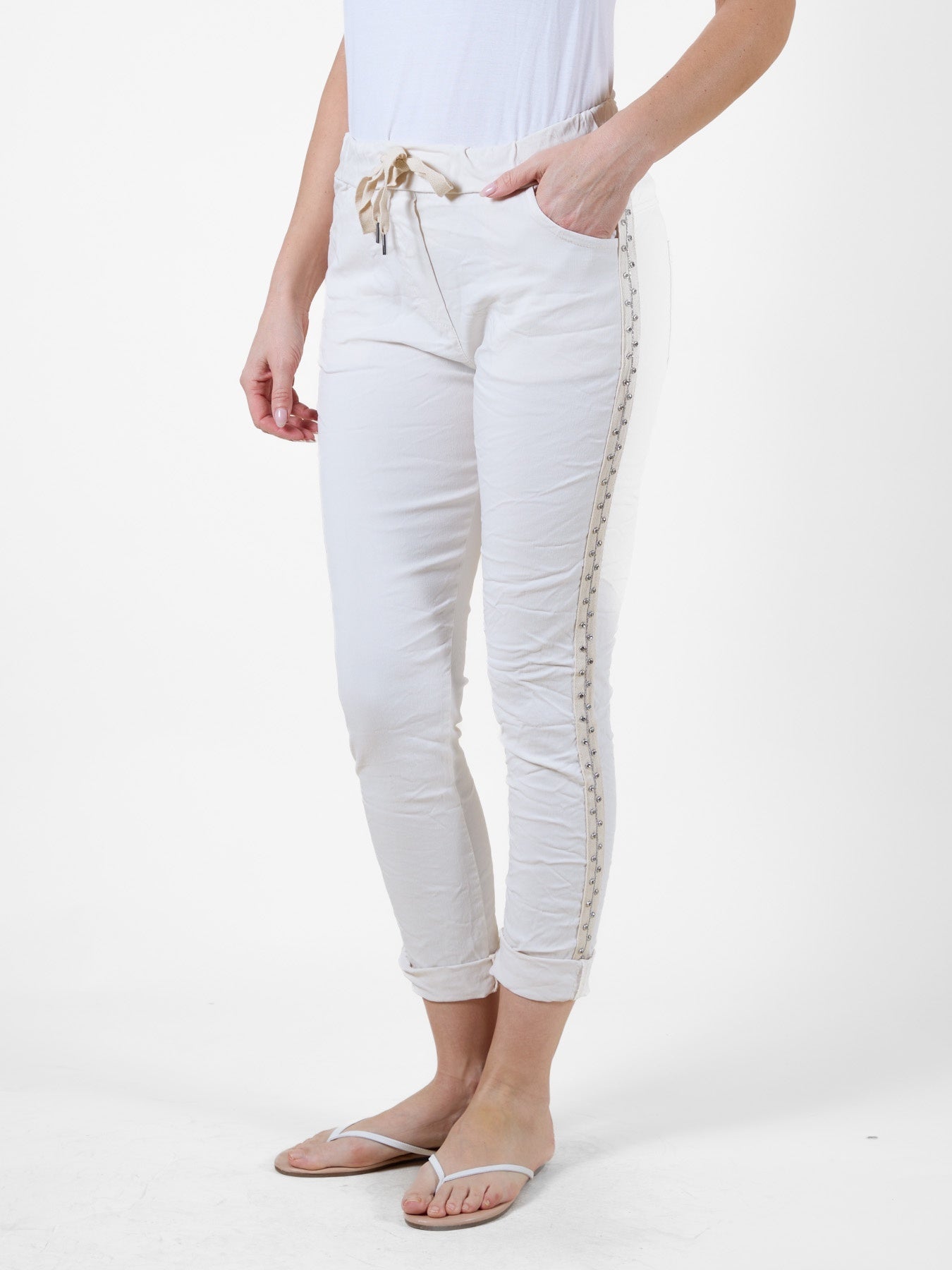 Sand Joggers with Drawstring Waist