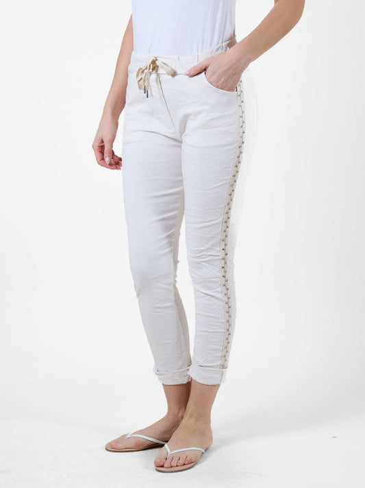 Sand Joggers with Drawstring Waist