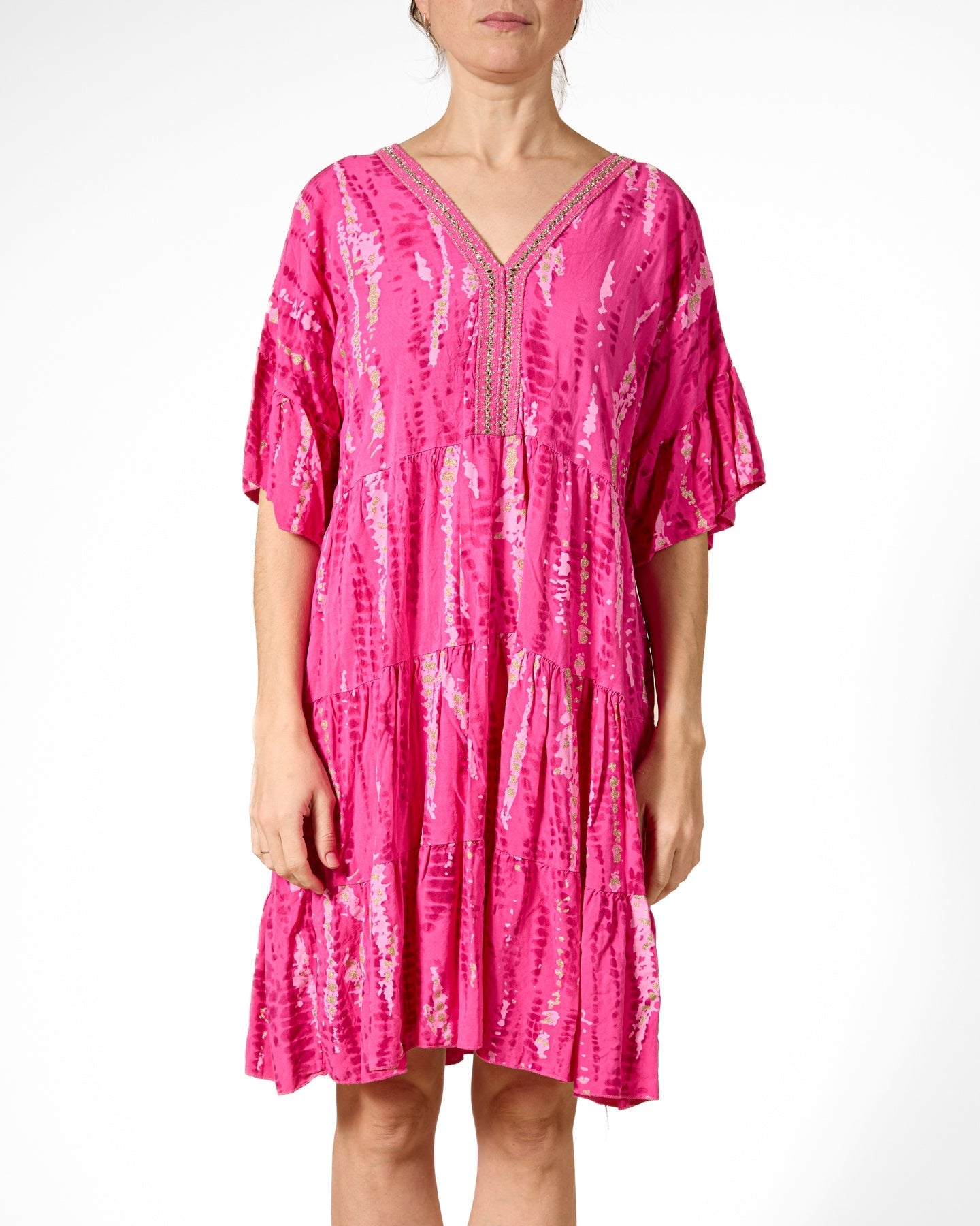 Robe paysanne cerise