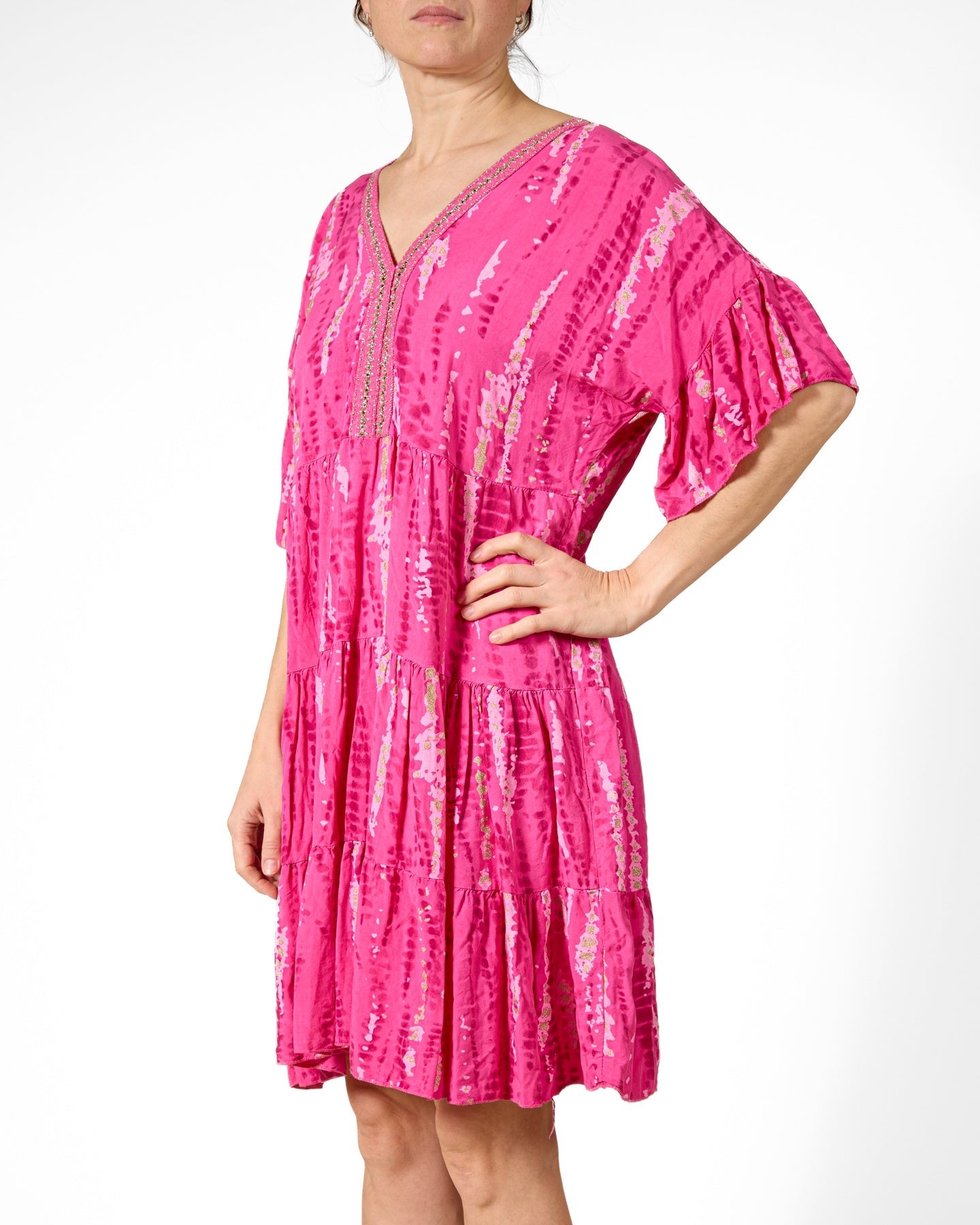 Robe paysanne cerise